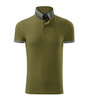 Koszulka Pique Polo męska polówka COLLAR UP 100% bawełna zieleń avocado
