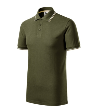 Męskie polo STYLOWE Malfini Focus regular 180 g/m² męska polówka 65 % bawełna KONTRASTOWA