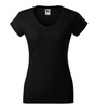Koszulka damska gładka 180 g/m² Malfini Fit V-neck 162 slim z dekoltem w serek 100 % bawełna 