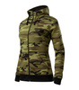 Bluza CAMO ZIPPER dla kobiet, z miękkiej mieszanki bawełny i poliestru