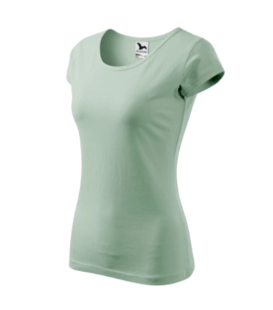 Dopasowana Koszulka Damska T-shirt bawełniana PURE 122 Sage