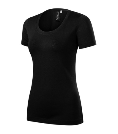 Damska Koszulka WEŁNA MERYNOSOWA MERINO RISE Slim-Fit czarna