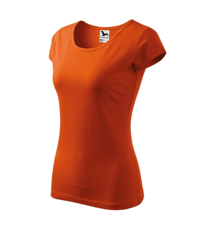 Dopasowana Koszulka Damska T-shirt bawełniana PURE 122 Pomarańczowa