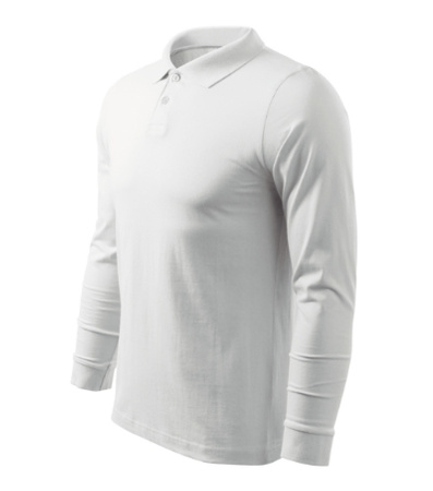 Elegancka Męska Koszulka Polo SINGLE J. Długi Rękaw Bawełniana Jersey