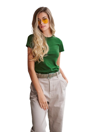 Dopasowana Klasyczna Koszulka Damska CLASSIC Single Jersey 145 g/m²