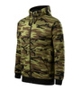 Bluza Męska z kapturem Camo Zipper Malfini grubsza 300g/m² 65% bawełna, militarny styl 