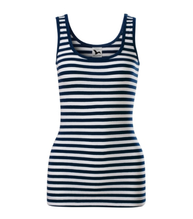 Top Damski Sailor  MARYNARSKI w paski 95 % bawełna 180 g/m², Malfini, dopasowany i elastyczny
