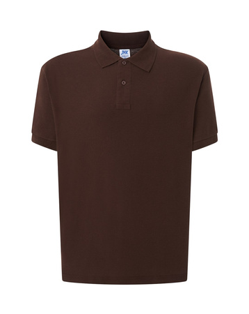 Koszulka Męska Polo PORA 210 Bawełniana WYSOKA JAKOŚĆ brązowy