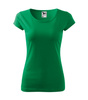 Dopasowana Koszulka Damska T-shirt bawełniana PURE 122 Zielona