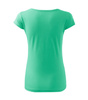 Dopasowana Koszulka Damska T-shirt bawełniana PURE 122 Miętowa