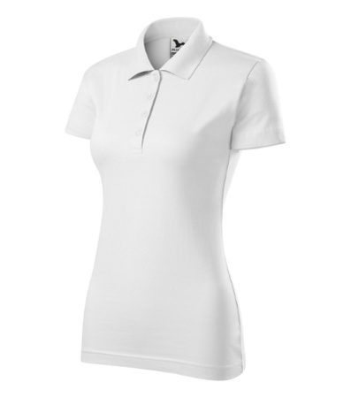 KOSZULKA POLO DAMSKA SINGLE J. T-SHIRT DAMSKI MALFINI BIAŁA 223