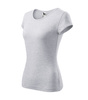Dopasowana Koszulka Damska T-shirt bawełniana PURE 122 Jasnoszara