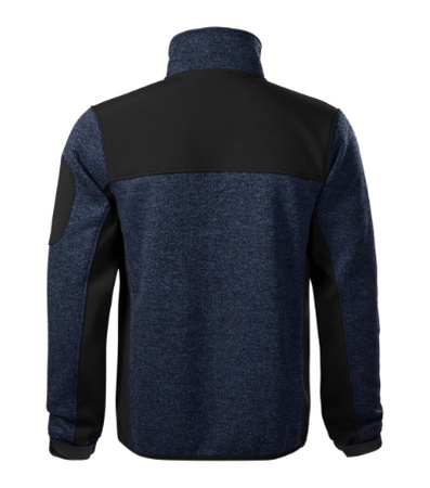 PRZEJŚCIOWA KURTKA MĘSKA CASUAL 2 WARSTWY KNITTED SOFTSHELL ODDYCHAJĄCA