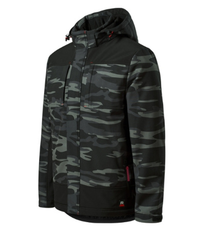 Kurtka Zimowa Softshellowa Męska Vertex CamoW56 - Ochrona i Styl w Warunkach Zimowych