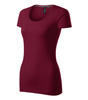 Elastyczna Koszulka Damska Slim-Fit Bawełna Garnet ACTION