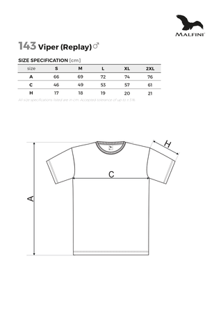 Koszulka Męska Malfini Exclusive 153 slim fit z bawełny SUPIMA® 160 g