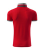Koszulka Pique Polo męska polówka COLLAR UP 100% bawełna czerwona