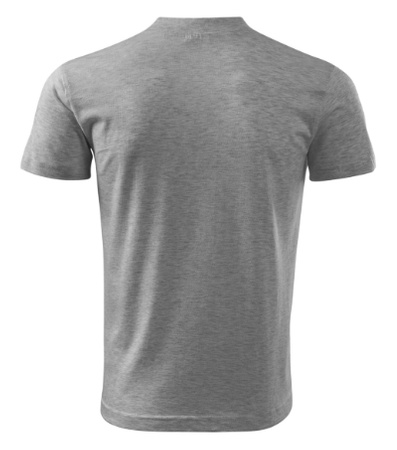 Koszulka Męska ciemnoszara w serek Malfini V-Neck 102 regular 85% bawełna 