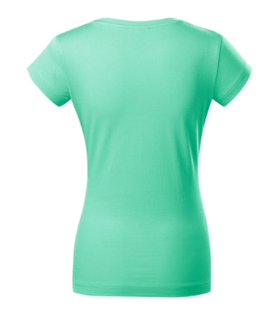 Koszulka damska gładka 180 g/m² Malfini Fit V-neck 162 slim z dekoltem w serek 100 % bawełna 