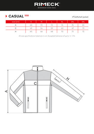 PRZEJŚCIOWA KURTKA MĘSKA CASUAL 2 WARSTWY KNITTED SOFTSHELL ODDYCHAJĄCA