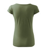 Dopasowana Koszulka Damska T-shirt bawełniana PURE 122 Khaki