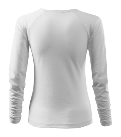 Bluzka damska Elegance Malfini – Długi Rękaw, Dekolt V w serek, BAWEŁNA + ELASTAN, slim‑fit 