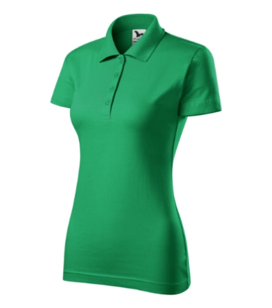 KOSZULKA POLO DAMSKA SINGLE J. T-SHIRT DAMSKI MALFINI Zieleń Trawy 223