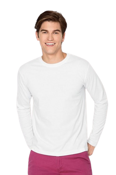 Koszulka męska Długi Rękaw Progress P75 – 150 g lekka bawełna SINGLE JERSEY