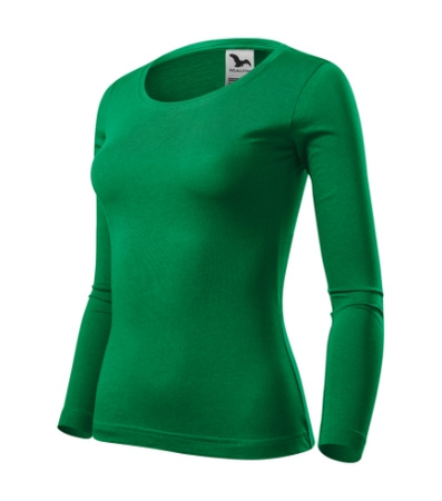 Malfini Damska Bluzka z Długim Rękawem Fit‑T LS Malfini  180g/m² miękka bawełna stretch comfort 