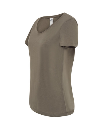 Komfortowa Bluzka Damska TSUL PLM z 100% Bawełny Okrągły Dekolt