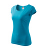 Dopasowana Koszulka Damska T-shirt bawełniana PURE 122 Turkusowa