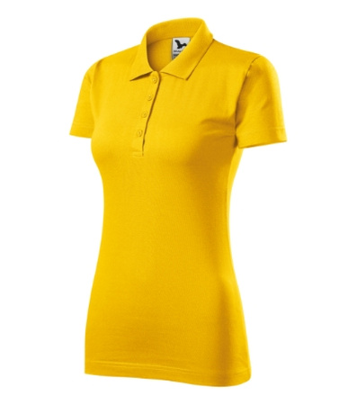 KOSZULKA POLO DAMSKA SINGLE J. T-SHIRT DAMSKI MALFINI ŻÓŁTY 223