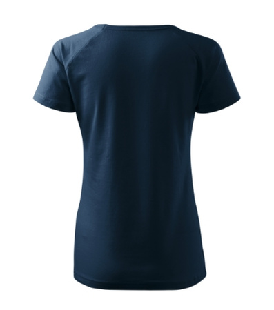Elastyczna damska koszulka Bawełna MALFINI DREAM Slim-Fit GRANATOWA