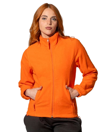 Bluza polarowa damska JHK FLRL-300 – full-zip, kieszenie, ciepła 300 g/m²