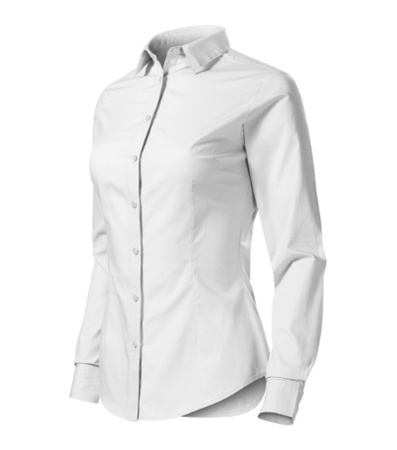 ELEGANCKA koszula damska 229 TALIOWANA biała 100% bawełny
