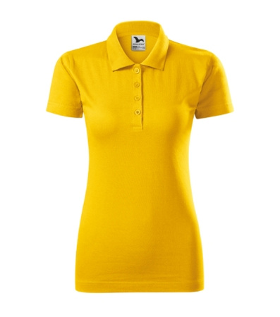 KOSZULKA POLO DAMSKA SINGLE J. T-SHIRT DAMSKI MALFINI ŻÓŁTY 223