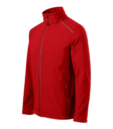 Kurtka Męska 3-warstwowa Membrana TPU Valley softshell czerwony
