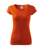 Dopasowana Koszulka Damska T-shirt bawełniana PURE 122 Pomarańczowa