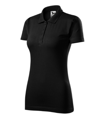 KOSZULKA POLO DAMSKA SINGLE J. T-SHIRT DAMSKI MALFINI CZARNA 223