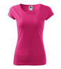 Dopasowana Koszulka Damska T-shirt bawełniana PURE 122 Purpurowa