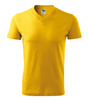 Koszulka Męska Żółta w serek Malfini V-Neck 102 regular 100 % bawełna 