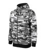 Bluza Męska z kapturem Camo Zipper Malfini grubsza 300g/m² 65% bawełna, militarny styl 