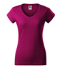 Koszulka damska gładka 180 g/m² Malfini Fit V-neck 162 slim z dekoltem w serek 100 % bawełna 