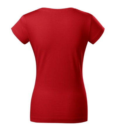Koszulka damska gładka 180 g/m² Malfini Fit V-neck 162 slim z dekoltem w serek 100 % bawełna 