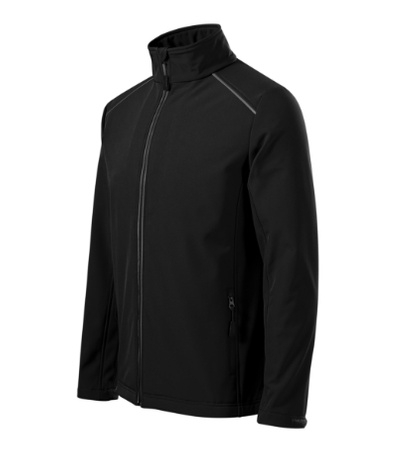 Kurtka Męska 3-warstwowa Membrana TPU Valley softshell czarny