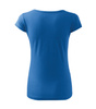 Dopasowana Koszulka Damska T-shirt bawełniana PURE 122 Lazurowa