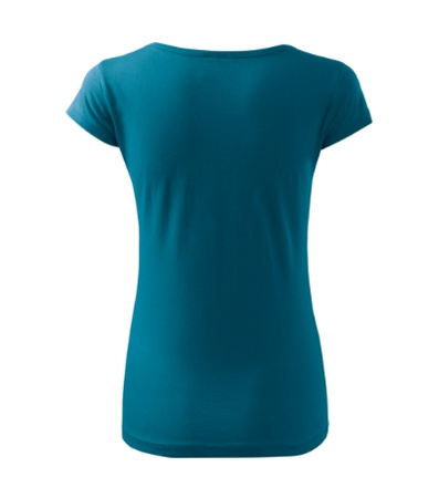 Dopasowana Koszulka Damska T-shirt bawełniana PURE 122 Petrol Blue