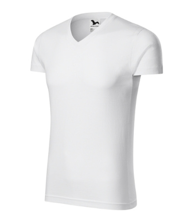 Koszulka męska dopasowana 180 g/m² 100% bawełna slim-fit Malfini V-neck 146 serek elegancka 
