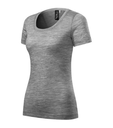 Damska Koszulka WEŁNA MERYNOSOWA MERINO RISE Slim-Fit Szara