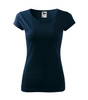 Dopasowana Koszulka Damska T-shirt bawełniana PURE 122 Granatowa